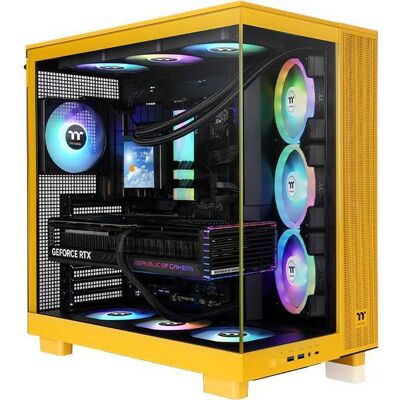 Thermaltake View 380 XL TG ARGB Bumblebee midi tower behuizing Thermaltake View 380 XL TG ARGB Bumblebee midi tower behuizing