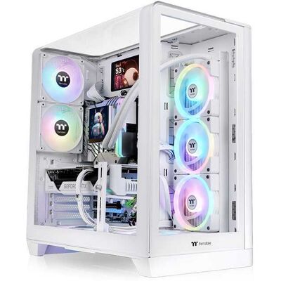 Thermaltake View 390 TG Snow midi tower behuizing Thermaltake View 390 TG Snow midi tower behuizing