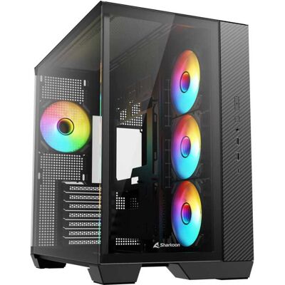 Sharkoon Steel Shark midi tower behuizing Sharkoon Steel Shark midi tower behuizing