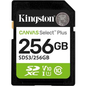 Kingston Canvas Select Plus 256 GB SDXC geheugenkaart Kingston Canvas Select Plus 256 GB SDXC geheugenkaart
