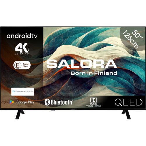 Salora 50QLED320 led-tv HDMI, USB, Bluetooth, Wi-Fi, Audio, Chromecast, Android TV