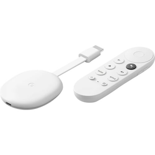 Google Chromecast met TV 4K HDR streaming client HDMI, WLAN, Bluetooth