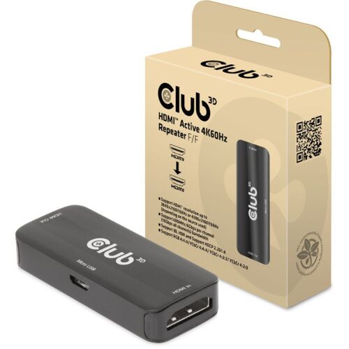 Club 3D HDMI Active 4K60Hz Repeater F/F repeater