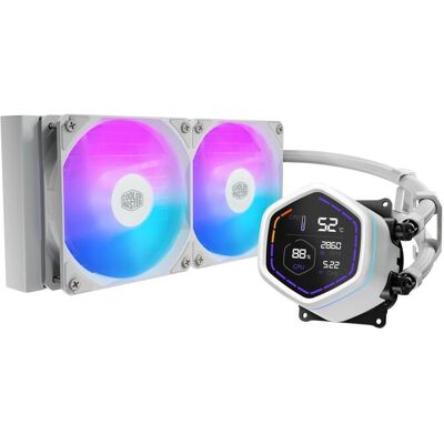 Cooler Master MasterLiquid Core Nex Digital 240 White waterkoeling Cooler Master MasterLiquid Core Nex Digital 240 White waterkoeling