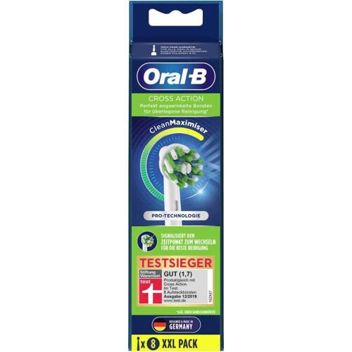 Braun Oral-B CrossAction CleanMaximiser Opzetborstels, 8 stuks opzetborstel
