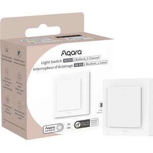 Aqara Lichtschakel H2 EU Zigbee Thread - 2 Knoppen, 1 Kanaal Aqara Lichtschakel H2 EU Zigbee Thread - 2 Knoppen, 1 Kanaal