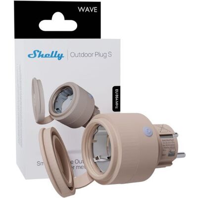 Shelly Wave Outdoor Plug S LR (EU) stekkerdoos Shelly Wave Outdoor Plug S LR (EU) stekkerdoos