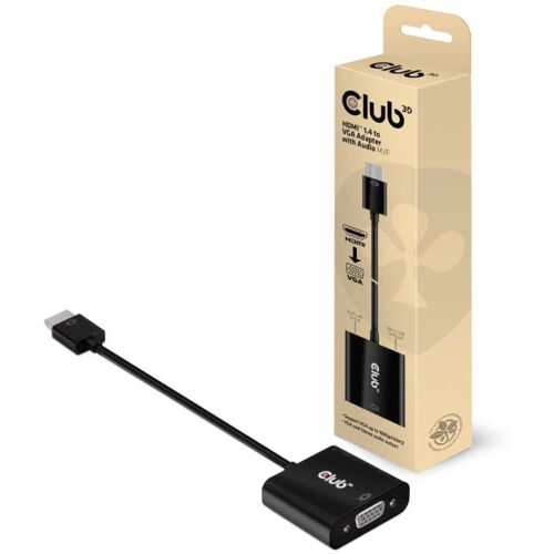 Club 3D HDMI 1.4 naar VGA adapter met audio adapter