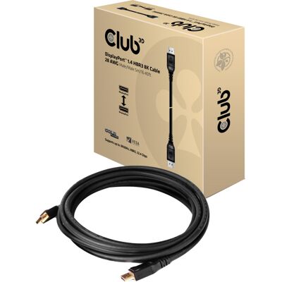 Club 3D DisplayPort 1.4 HBR3 kabel Club 3D DisplayPort 1.4 HBR3 kabel