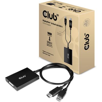 Club 3D Actieve DisplayPort naar Dual Link DVI-D adapter Club 3D Actieve DisplayPort naar Dual Link DVI-D adapter