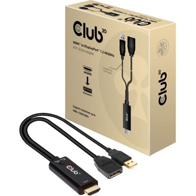 Club 3D HDMI naar DisplayPort actieve adapter Club 3D HDMI naar DisplayPort actieve adapter