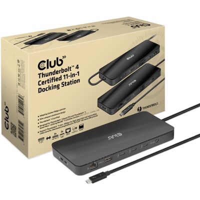 Club 3D Thunderbolt 4 Certified 11-in-1 Docking Station dockingstation Club 3D Thunderbolt 4 Certified 11-in-1 Docking Station dockingstation