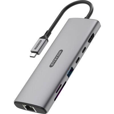 SiteCom 6 in 1 USB-C Multiport Adapter LAN dockingstation SiteCom 6 in 1 USB-C Multiport Adapter LAN dockingstation