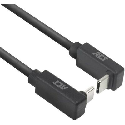 ACT Connectivity USB 3.2 USB-C (omhoog/omlaag haaks) naar USB-C (omhoog/omlaag haaks) kabel ACT Connectivity USB 3.2 USB-C (omhoog/omlaag haaks) naar USB-C (omhoog/omlaag haaks) kabel