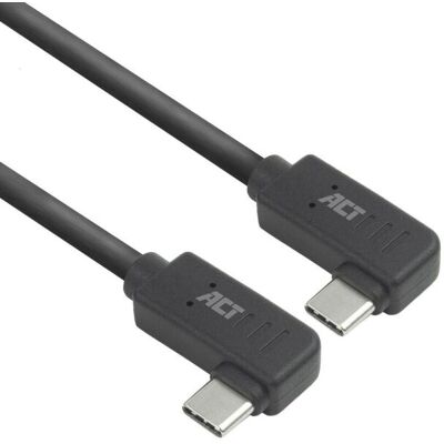 ACT Connectivity USB 3.2 USB-C (links/rechts haaks) naar USB-C (links/rechts haaks) kabel ACT Connectivity USB 3.2 USB-C (links/rechts haaks) naar USB-C (links/rechts haaks) kabel