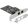 DeLOCK PCI Express x2 Card naar 2x RJ45 2,5 Gigabit LAN RTL8125 netwerkadapter