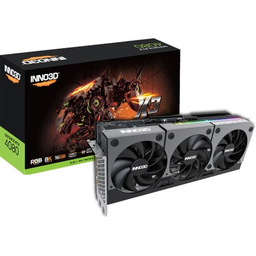 Inno3D GeForce RTX 4080 X3 grafische kaart DLSS 3, 3x DisplayPort, 1x HDMI 2.1