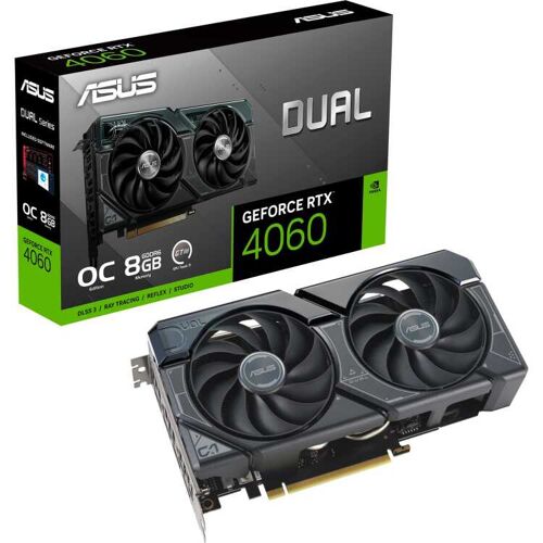 Asus GeForce RTX 4060 DUAL OC grafische kaart 1x HDMI, 3x DisplayPort, DLSS 3