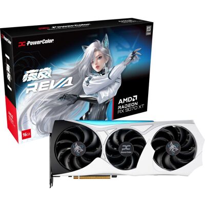 PowerColor Radeon RX 9070 XT Hellhound REVA16GB Limited Edition grafische kaart PowerColor Radeon RX 9070 XT Hellhound REVA16GB Limited Edition grafische kaart