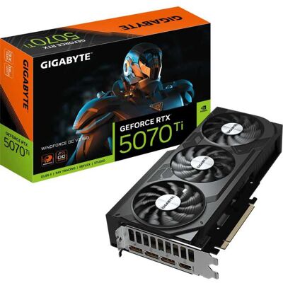 GIGABYTE GeForce RTX 5070 Ti WINDFORCE OC V2 16G grafische kaart GIGABYTE GeForce RTX 5070 Ti WINDFORCE OC V2 16G grafische kaart