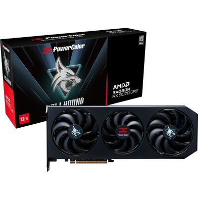 PowerColor Radeon RX 9070 GRE Hellhound 12GB GDDR6 grafische kaart PowerColor Radeon RX 9070 GRE Hellhound 12GB GDDR6 grafische kaart
