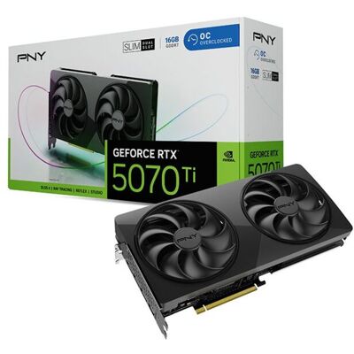 PNY GeForce RTX 5070 Ti SLIM OC 16 GB grafische kaart PNY GeForce RTX 5070 Ti SLIM OC 16 GB grafische kaart