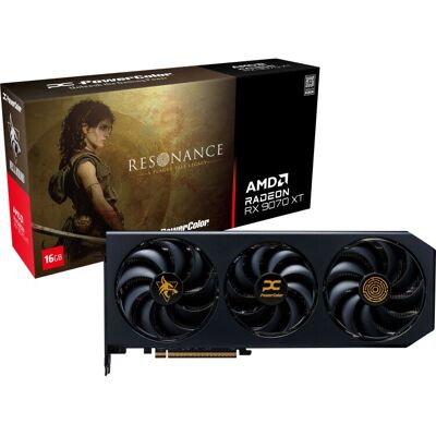 PowerColor Radeon RX 9070 XT Hellhound 16GB GDDR6 Resonance Edition grafische kaart PowerColor Radeon RX 9070 XT Hellhound 16GB GDDR6 Resonance Edition grafische kaart