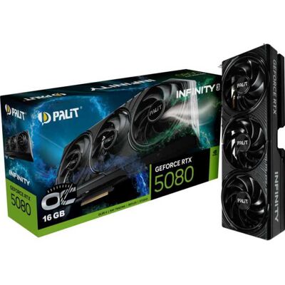 Palit GeForce RTX 5080 Infinity 3 OC grafische kaart Palit GeForce RTX 5080 Infinity 3 OC grafische kaart