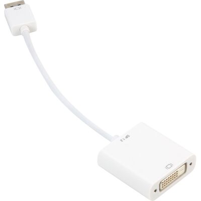 Sharkoon DisplayPort naar DVI Adapter - 15cm Wit Sharkoon DisplayPort naar DVI Adapter - 15cm Wit