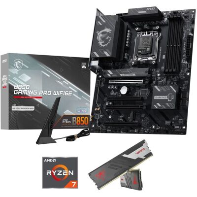 ALTERNATE Upgrade Kit B850 GAMING PRO WIFI6E + Ryzen 7 9850X3D + 32 GB ALTERNATE Upgrade Kit B850 GAMING PRO WIFI6E + Ryzen 7 9850X3D + 32 GB