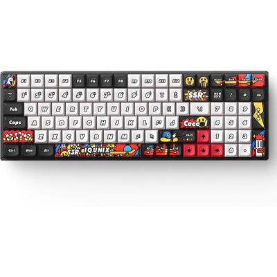 Iqunix F97 Graffiti Diary Wireless Mechanical Keyboard gaming toetsenbord Iqunix F97 Graffiti Diary Wireless Mechanical Keyboard gaming toetsenbord