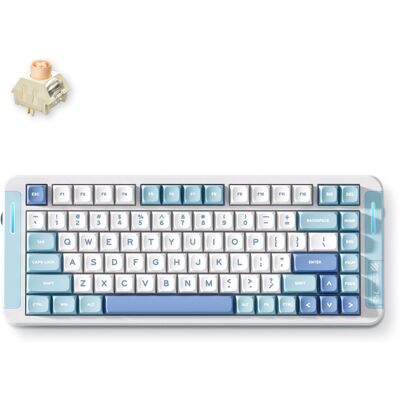 MCHOSE X75 V2 Blue Icy Creamsicle Custom Mechanical Keyboard toetsenbord MCHOSE X75 V2 Blue Icy Creamsicle Custom Mechanical Keyboard toetsenbord