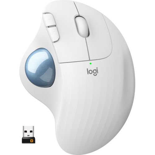 Logitech M575 ERGO Draadloze Trackball Muis trackball 2,4 GHz, Bluetooth Low Energy