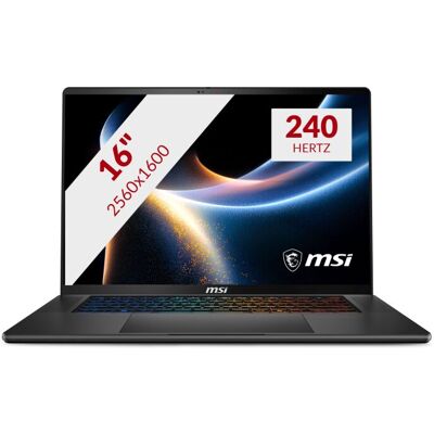 MSI Stealth 16 AI+ B3WF-011NL 16'' Copilotplus gaming laptop MSI Stealth 16 AI+ B3WF-011NL 16'' Copilotplus gaming laptop