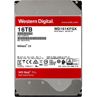 WD Red Pro 16 TB harde schijf WD Red Pro 16 TB harde schijf