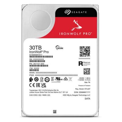 Seagate IronWolf Pro 30 TB harde schijf Seagate IronWolf Pro 30 TB harde schijf
