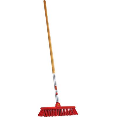 Wolf-Garten Multi-star Straatveger - Model SB 400 M met 140cm houten steel Wolf-Garten Multi-star Straatveger - Model SB 400 M met 140cm houten steel