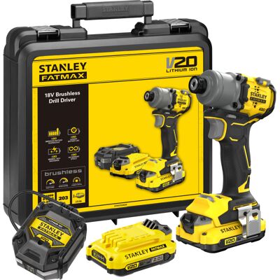 STANLEY SFMCF830D2K-QW Impact Drive - 203 Nm, 18V, 2 Ah STANLEY SFMCF830D2K-QW Impact Drive - 203 Nm, 18V, 2 Ah