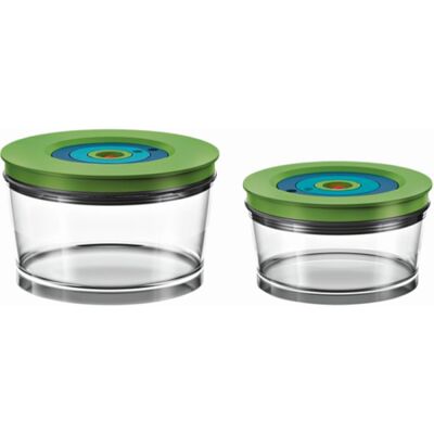 Bosch Vakuumopbergboxen - 2 stuks, Groen, Model MMZV0SB2 - Voedselopslag Bosch Vakuumopbergboxen - 2 stuks, Groen, Model MMZV0SB2 - Voedselopslag