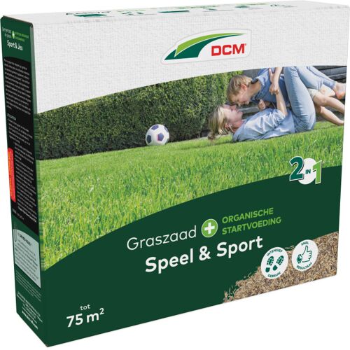 DCM Graszaad Plus Speel & Sport 1,5 kg zaden Tot 75 m²