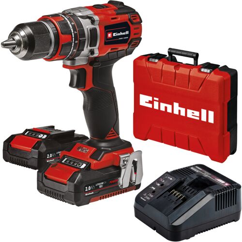 Einhell TE-CD 18/50 Li-i BL Kit 2.0 Klopboor-/ Schroefmachine klopboorschroevendraaier Koffer, snellader en 2 accu's inbegrepen