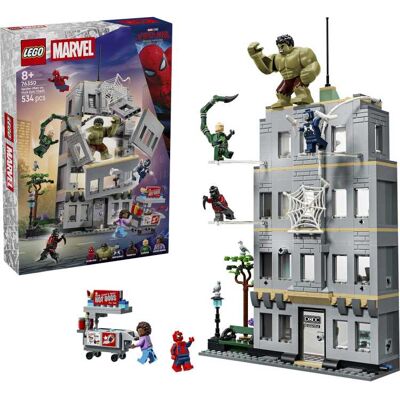 Lego Marvel - Spider-Man vs. Hulk ultieme confrontatie Constructiespeelgoed Lego Marvel - Spider-Man vs. Hulk ultieme confrontatie Constructiespeelgoed