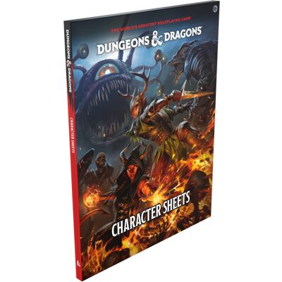Asmodee Dungeons & Dragons 5.0 - Characters Sheets 2024 boek Asmodee Dungeons & Dragons 5.0 - Characters Sheets 2024 boek