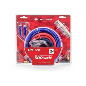 Caliber Audio Kabelset voor Auto Versterker - Kabel voor 500 Watt Subwoofer - Set van 4 Kabels - 5 Meter (CPK10D)