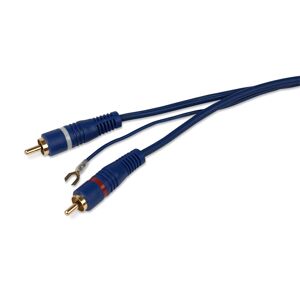 Caliber RCA kabel 2x Tulp 5 meter met remote kabel en vergulde pluggen (CL195-B)
