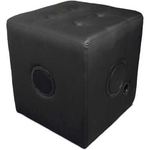 Caliber Poef met Speaker - Hocker Met Ingebouwde Bluetooth Speakers - Zwart (HPG522BT)