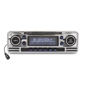 Caliber Autoradio met Bluetooth - FM, CD, AUX, SD en USB - 1 DIN - Retro - Radio voor Oldtimer - Zilver (RCD120BT)