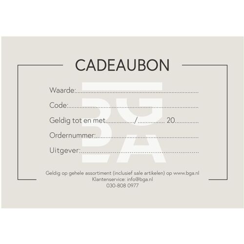 Cadeaubon -  25