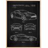 Bildverkstad Patent Print - Aston Martin - Black Poster