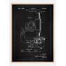 Bildverkstad Patent Print - Microscope - Black Poster